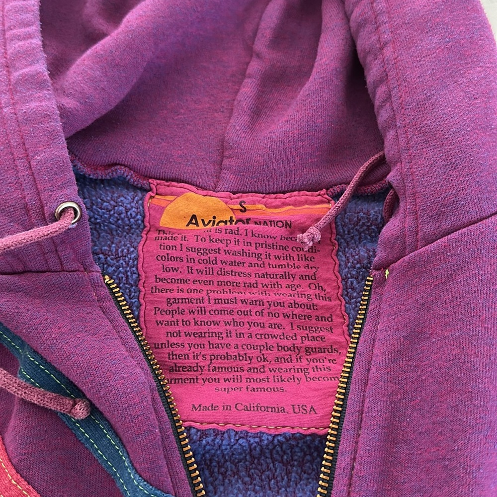 Aviator Nation “Pray for Snow” Sweatshirt Sz S - Picture 2 of 4